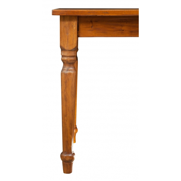 Masa fixa, L 70*70*H78 cm, culoare nuc, Lemn Masiv [5]