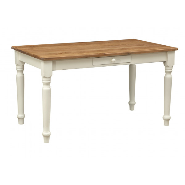 Masa fixa, L120*80*H80 cm, cu sertar, lemn masiv [2]