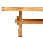 Masa fixa, L200*100*H80 cm, natur antic, lemn masiv [5]