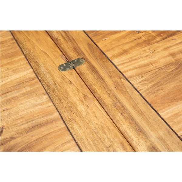 Masa pliabila,  L120(240)*120*80 cm, culoare natur/alb antic, Lemn masiv [9]