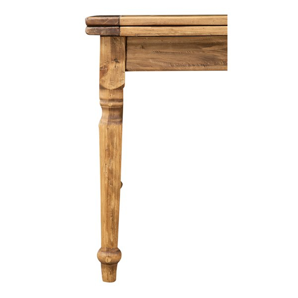 Masa pliabila, L120(240)*120*H80 cm, culoare natur, Lemn masiv [11]
