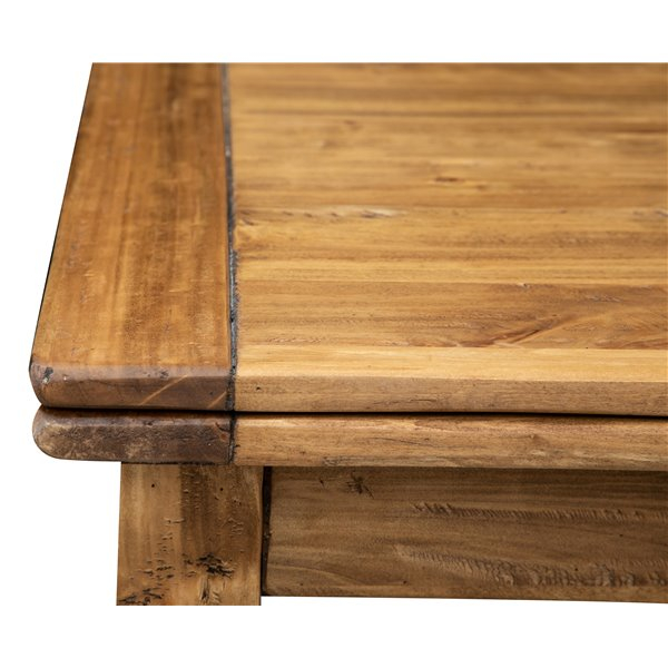 Masa pliabila, L120(240)*120*H80 cm, culoare natur, Lemn masiv [10]