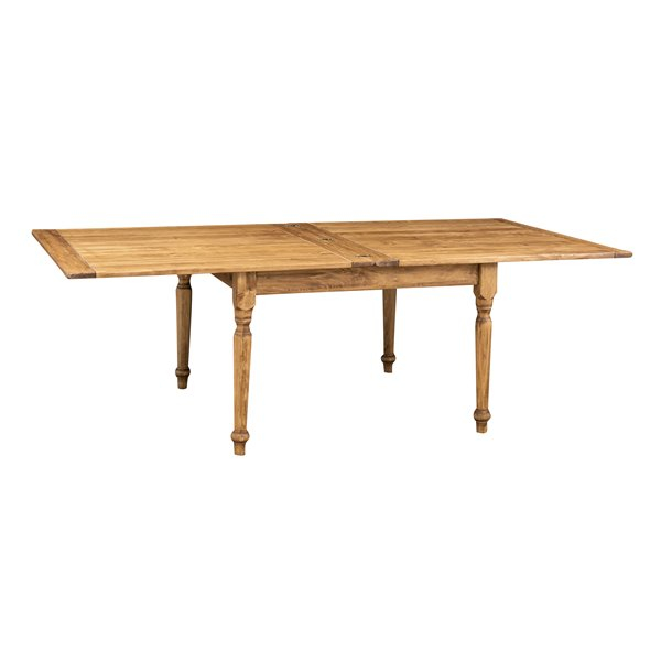 Masa pliabila, L120(240)*120*H80 cm, culoare natur, Lemn masiv [3]