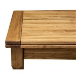 Masa pliabila,  L90(180)*90*H80 cm, culoare natur, Lemn masiv [10]
