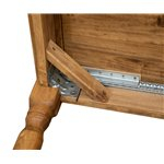 Masa pliabila,  L90(180)*90*H80 cm, culoare natur, Lemn masiv [13]