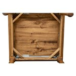 Masa pliabila,  L90(180)*90*H80 cm, culoare natur, Lemn masiv [14]