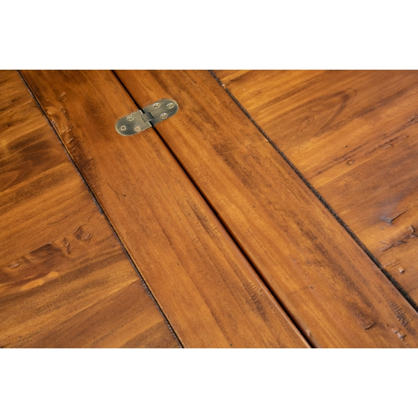Masa pliabila,L120(240)*120*H80 cm,  culoare nuc, Lemn masiv [7]