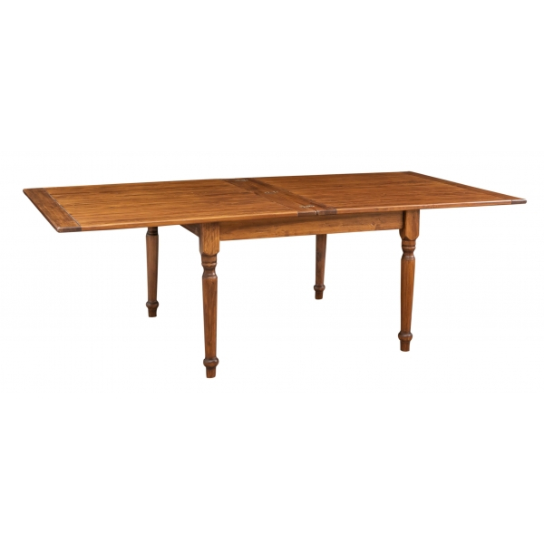 Masa pliabila,L120(240)*120*H80 cm,  culoare nuc, Lemn masiv [3]