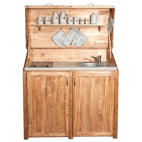 Mobila bucatarie/ CHICINETA MICA, L130*60*H115 cm, lemn masiv [2]