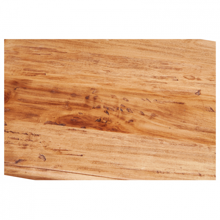 Noptiera, L45*36*H70 cm,  alb antichizat/natur, lemn masiv [8]