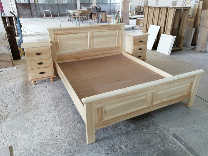Pat, L140*200 cm, lemn masiv [4]