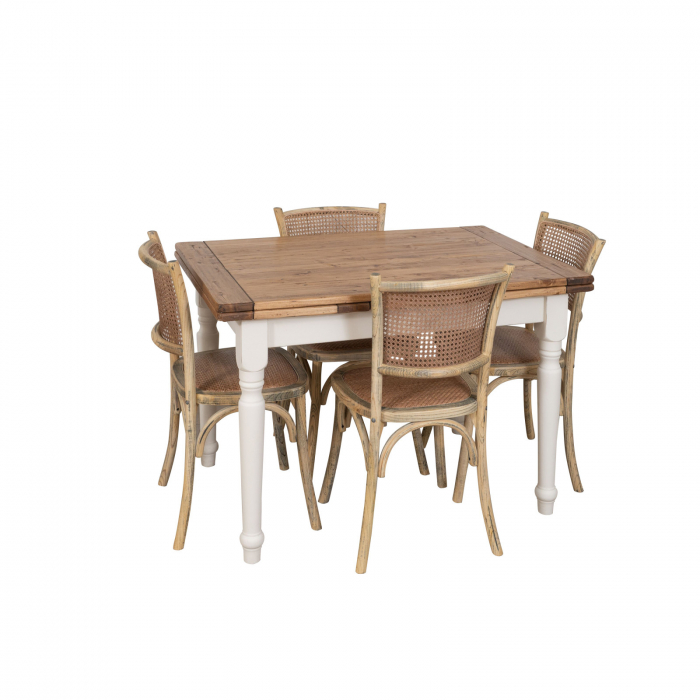Scaun Thonet din lemn masiv si sezut din ratan [10]