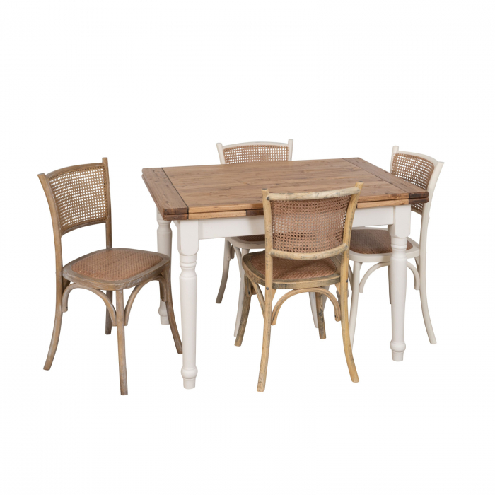 Scaun Thonet din lemn masiv si sezut din ratan [11]