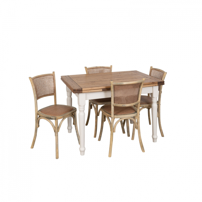 Scaun Thonet din lemn masiv si sezut din ratan [8]