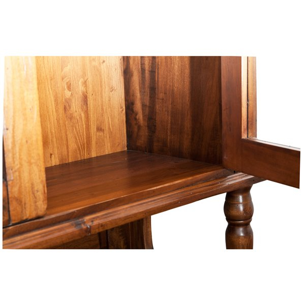 Vitrina 2 usi 2 sertare, L107* 43* H238 cm, lemn masiv [3]