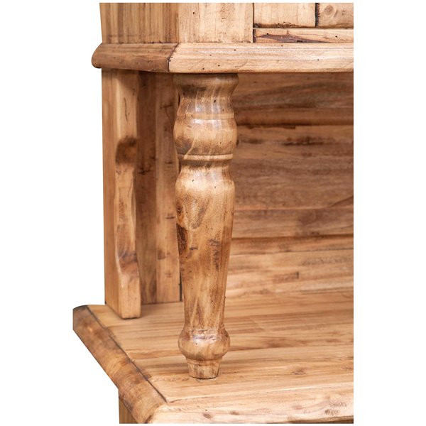 Vitrina, L107*43*H238 cm, 2 usi 2 sertare, lemn masiv [4]