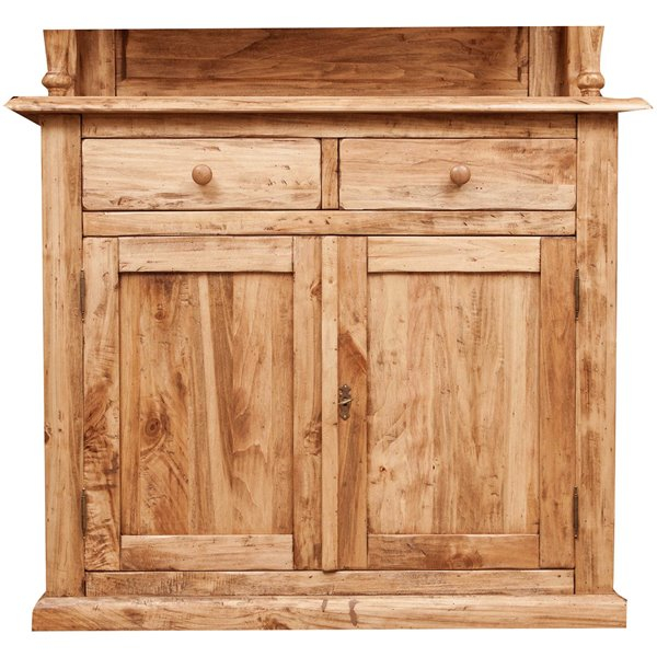 Vitrina, L107*43*H238 cm, 2 usi 2 sertare, lemn masiv [6]