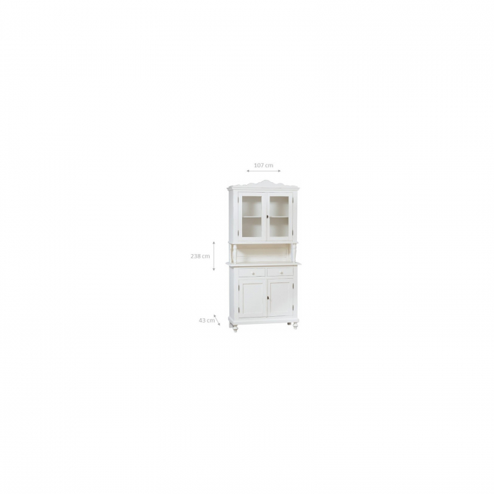 Vitrina 2 usi 2 sertare, L107* 43* H238 cm [2]