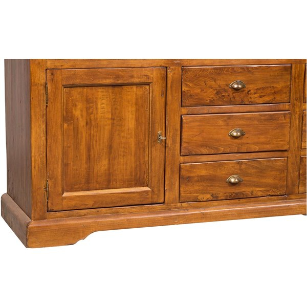 Vitrina cu usi si sertare, L230*38/ 50*H226 cm [2]