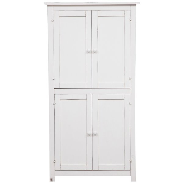 Dulap,  L68*25*H130 cm,  alb antic,  lemn  masiv [5]