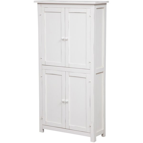 Dulap,  L68*25*H130 cm,  alb antic,  lemn  masiv [6]