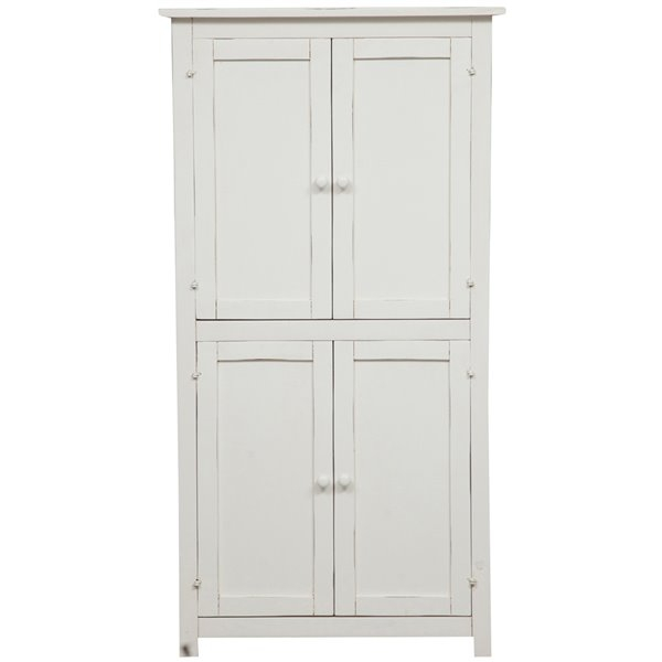 Dulap,  L68*25*H130 cm,  alb antic,  lemn  masiv [3]