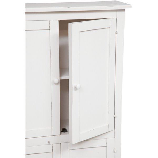 Dulap,  L68*25*H130 cm,  alb antic,  lemn  masiv [4]