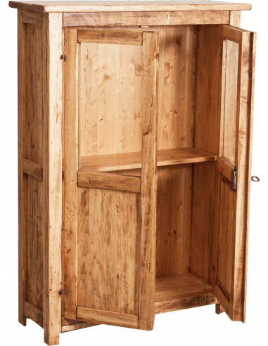 Vitrina mica,  L68*25*H98 cm,  natur antic,  lemn masiv [3]