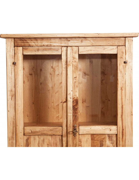 Vitrina mica,  L68*25*H98 cm,  natur antic,  lemn masiv [5]