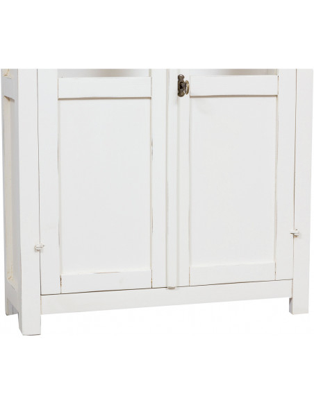 Vitrina mica,  L68*25*H98 cm,  alb antic,  lemn masiv [3]
