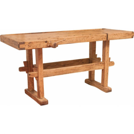 Mobila Rustica - Banc de tamplar, L194*84*H90 cm,  natur antic, lemn masiv