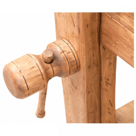 Banc de tamplar,  L116*63*H90 cm, 4 sertare, natur, lemn masiv [6]