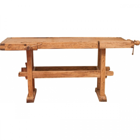 Banc de tamplar, L194*84*H90 cm,  natur antic, lemn masiv [1]