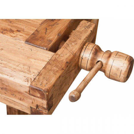 Banc de tamplar, L194*84*H90 cm,  natur antic, lemn masiv [7]