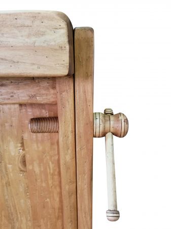 Banc de tamplar, L64*57*H84 cm,  4 sertare, natur antic, lemn masiv [5]