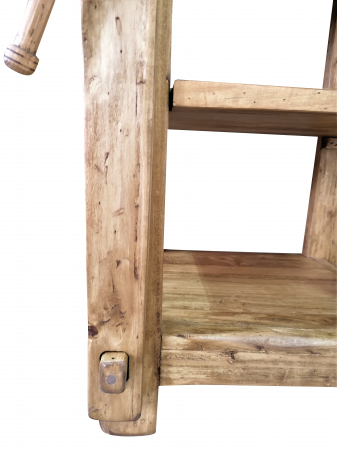 Banc de tamplar, L64*57*H82 cm,  natur antic, lemn masiv [7]