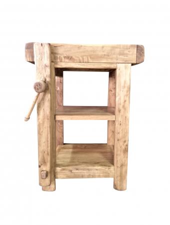 Banc de tamplar, L64*57*H82 cm,  natur antic, lemn masiv [1]