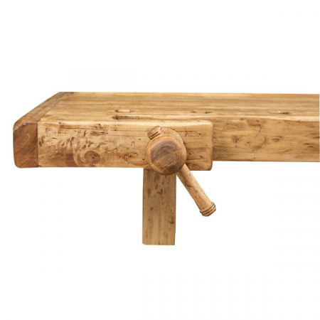 Banc de tamplar, L126*69*H90 cm, natur antic, lemn masiv [4]
