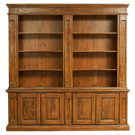 Biblioteca L230*47*H235 cm, lemn masiv Vitrine - Biblioteca L230*47*H235 cm, lemn masiv