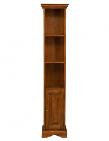 Bibliotecă mică, L40*30*H196 cm, nuc antichizat, lemn masiv [1]