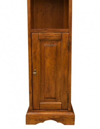 Bibliotecă mică, L40*30*H196 cm, nuc antichizat, lemn masiv [4]