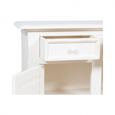 Bufet L110*45*H103 cm,  2 usi 2 sertare,  alb antic [8]
