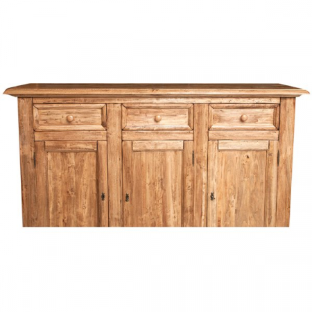 Bufet, L156*45*H103 cm, 3 usi 3 sertare, lemn masiv [5]