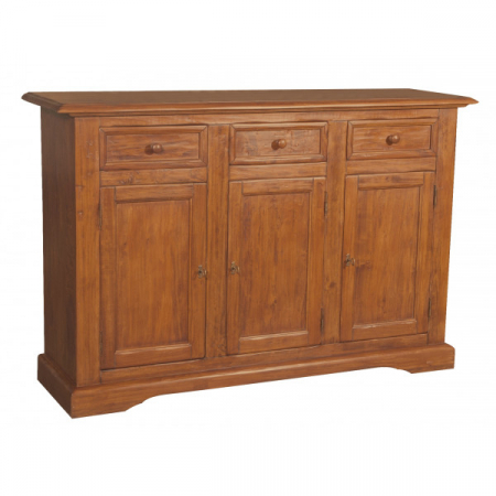 Bufete - Bufet, L156*45*H103 cm,  3 usi 3 sertare, lemn masiv