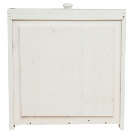 Bufet, L202*45*H103 cm,  4 usi 4 sertare, alb/natur antic [6]