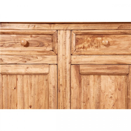 Bufet, L202*45*H103 cm,  4 usi 4 sertare, lemn masiv [4]