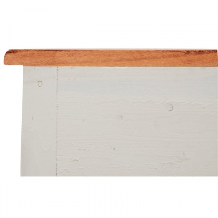 Comoda, L107*47*H80 cm, alb antic/natur antic,  lemn masiv [2]