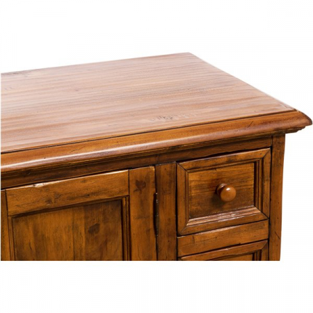 Comoda TV, L150*51*H56 cm, lemn masiv, 2 usi 4 sertare [6]