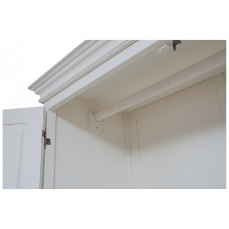 Dulap,  L130*57*H210 cm,  alb antic, lemn [5]