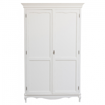 Dulap,  L130*57*H210 cm,  alb antic, lemn [1]